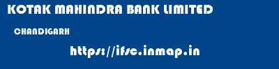 KOTAK MAHINDRA BANK LIMITED  CHANDIGARH     ifsc code